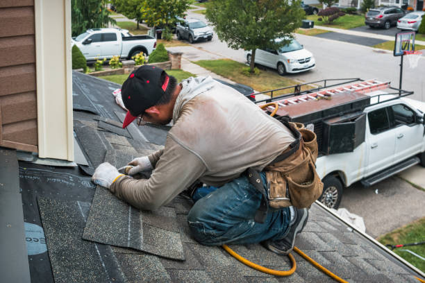 Professional Gutter Repair And Installation technician working in Girard, PA